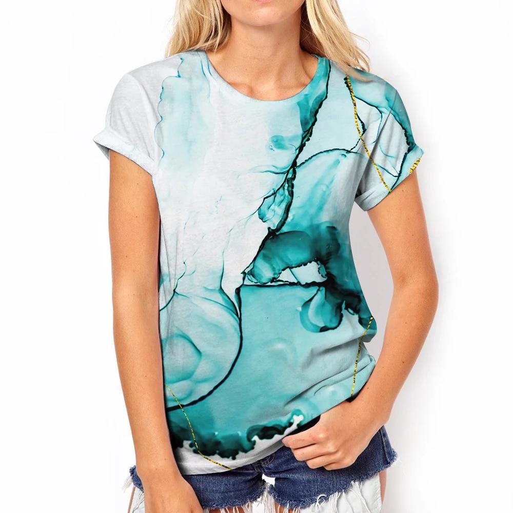 Summer Women's Elegant Personalized Cartoon Field Sunset 3D Printed Top T-shirt Women's Casual Fashion Short Sleeve Top