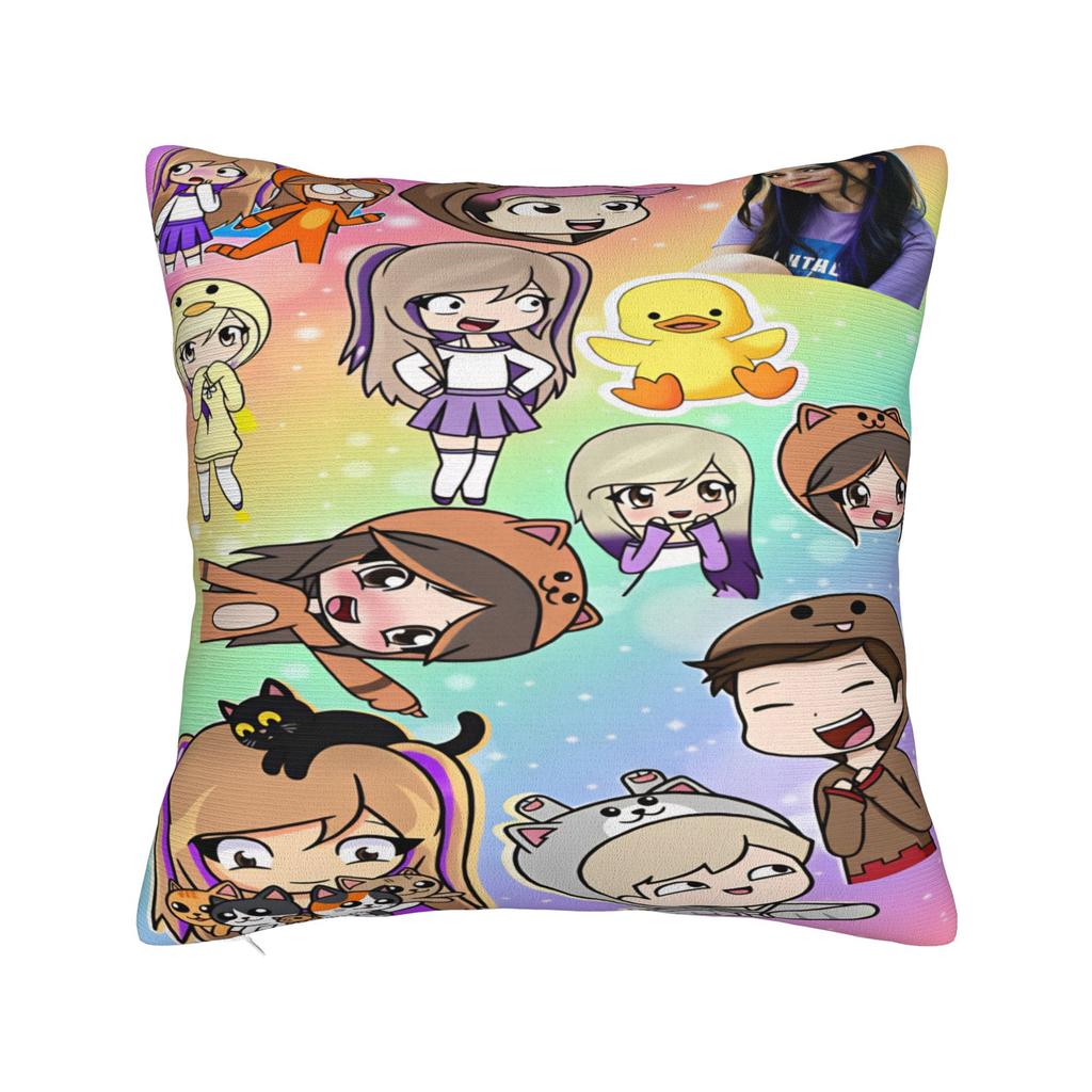 Pillow Case Pastel Banner Group Lyna Vallejos Soft  Pillow Cover For Living Room Bed Chair Cute Funny Pillowcases