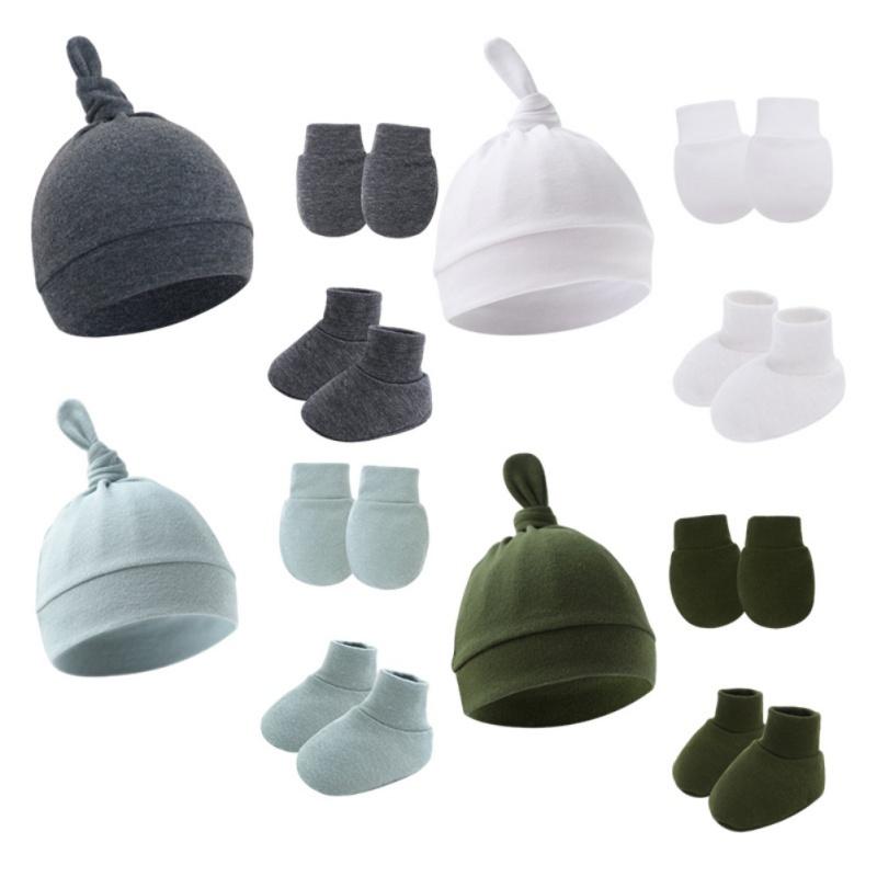 Kids Baby Clothes Accessories Set Baby Hat Mitten and Socks