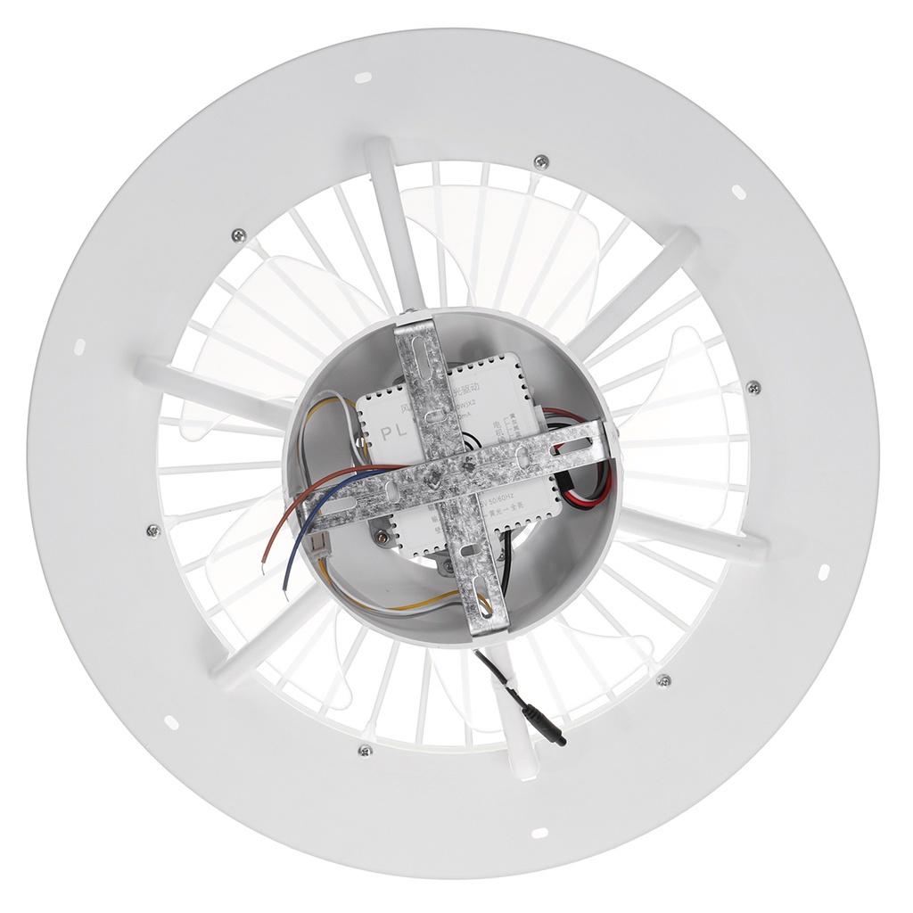Ventilateur de plafond LED moderne avec télécommande, silencieux, 3 vitesses réglables, intensité variable, pour salon, 44 cm