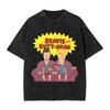 Harajuku  Cotton Oversized TshirtMen Short Sleeve TeesArale Norimaki Summer Loose Washed Tops TShirt