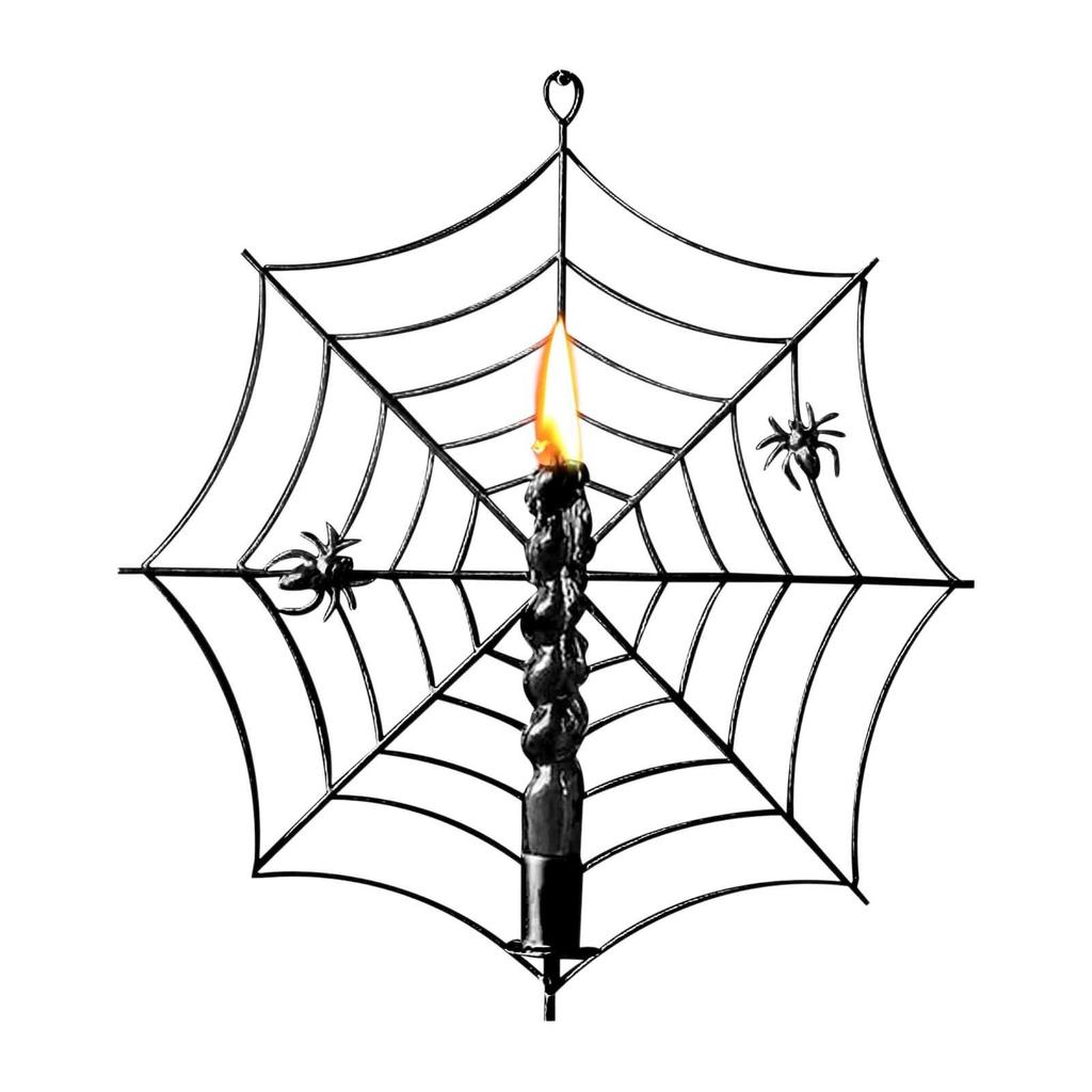 Web Candles Holders, Spiderweb Taper Candle Holder Sconce, Spiderweb Taper Wall Mounted Candle Holder For Halloween Festival Decorations