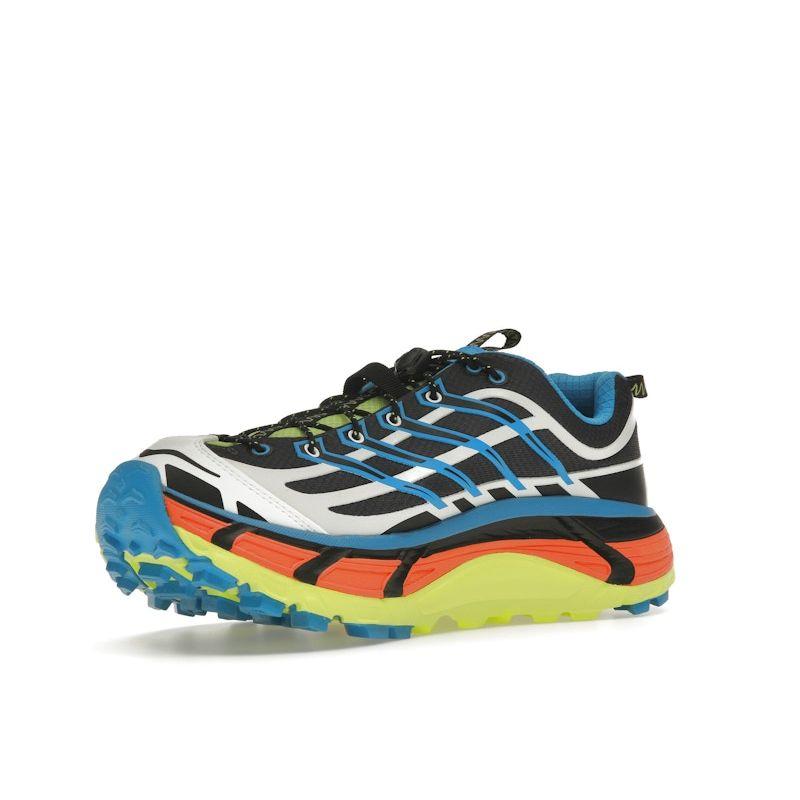 HOKA Mafate Three2 Black Diva Blue Orange Unisex Sneakers 1141572-BDVB