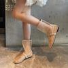 Pile boots summer thin new medium tube cool boots fashion women's boots flat bottom hollow net boots
