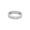 Anillo de Diamante con Letra de Logo en Oro Blanco de 18 Quilates Anillos Unisex AN853348