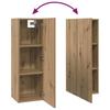 Wall Mounted TV Cabinet Set 6 pcs Artisan Oak Wood Based Material