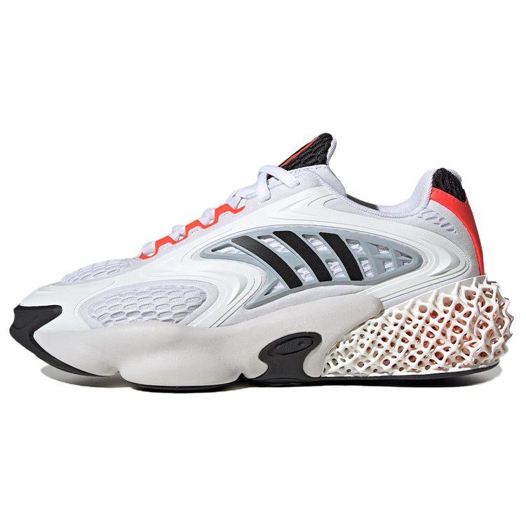 Adidas Originals 4D Krazed Mesh TPU Sports Classic Slip-Resistant Durable Low-Top Lifestyle Shoes Unisex Sneakers White Black Orange HP2819