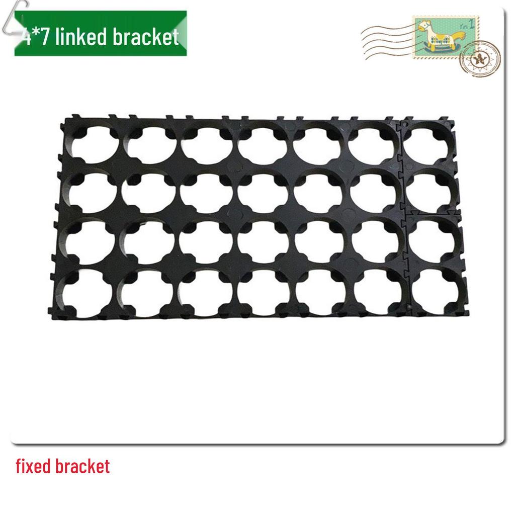 18650 Lithium Battery Pack Bracket for 1-6 Cells, 18.4mm Holes