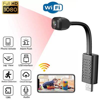 1080P HD kamera Mini kamera Slučka záznamu Kamera Bezpečnostná ochrana Dohľad IP Tajný zvuk WiFi Video rekordér Senzor