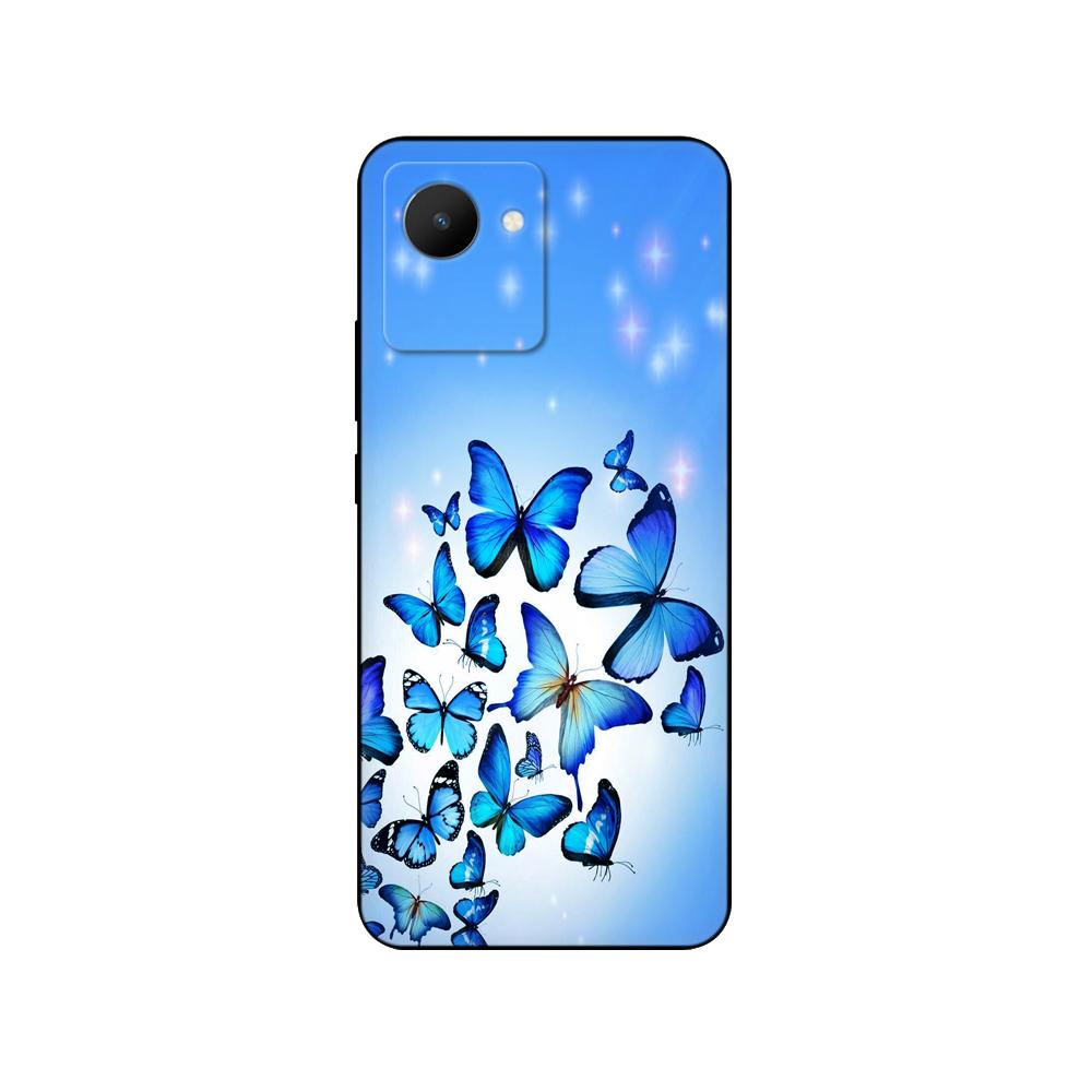 Für Realme C30 Hülle Rückseite für OPPO RealmeC30 4G C 30 Handyhülle Weiche Silikonhülle Schutzstoßfänger Funda Schwarze TPU-Hülle