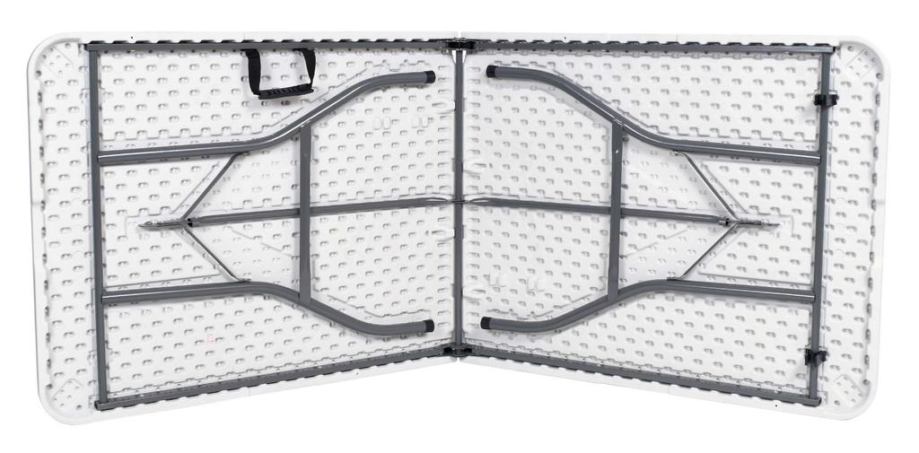 Stół Cateringowy Feta White Składany W Walizkę 180 Cm Biały