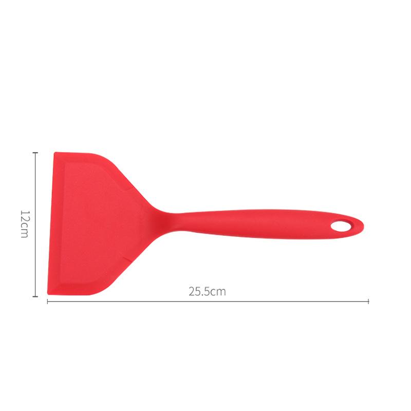Espátula Ancha de Silicona Pala Volteadora Antiadherente Pala para Freír Espátula para Pescado Volteador Ancho y Flexible de Silicona para Utensilios de Cocina Antiadherentes Huevo