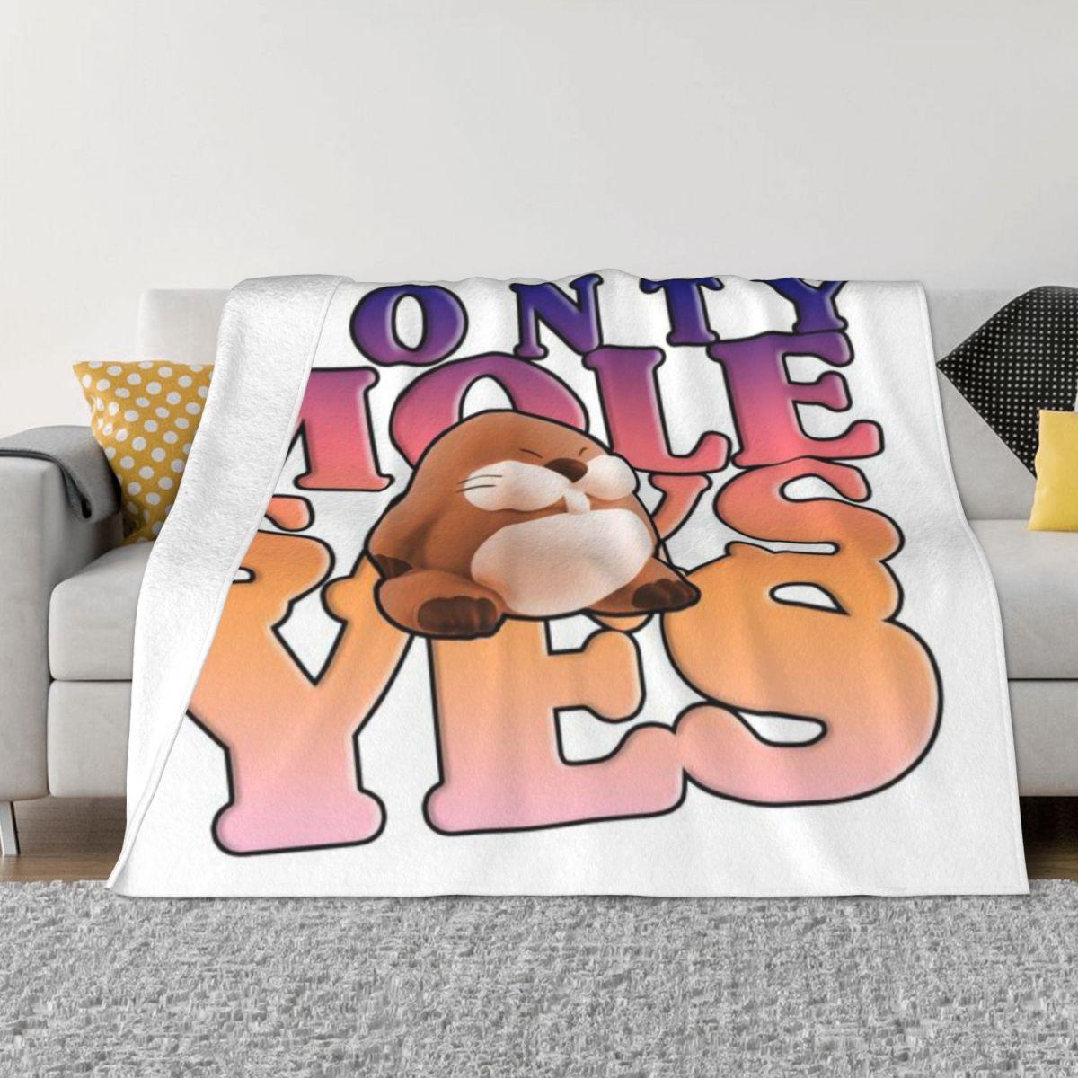Monty Mole Says Yes Custom Home Decor An Ultra-Soft Micro Fleece Blanket 30x40in