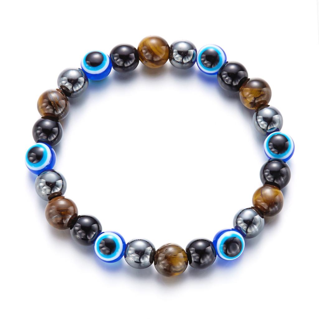 Eye Of The Devil Beaded Bracelet With Elastic Design For Fashionable Women Gift