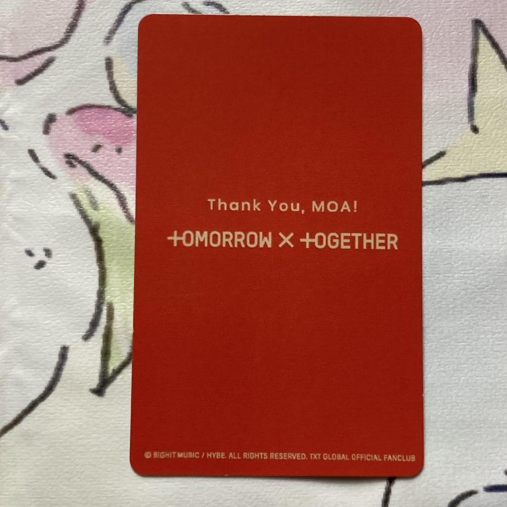[USED] TXT moazone Japan concert FC bonus fan meeting Yeonjun trading card