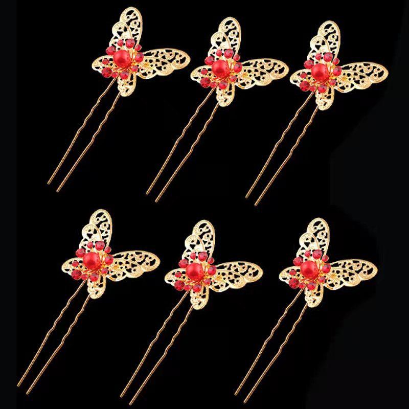 18-teiliges Braut-Haarschmuck-Set: U-förmige Haarnadeln & Styling-Clips für Make-up und Flechten