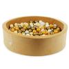 Dry Pool 110x30 Velvet Soft Carmel with 400 Balls: Beige, Old Gold, Gold, Opalescent