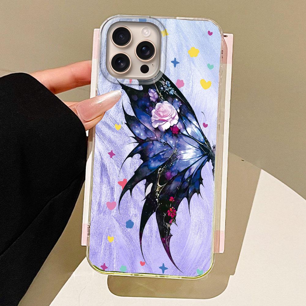 

Green Butterfly Colorful Women Girls Phone Case for iphone 16 15 14 7 8 Plus 13 11 12 Pro Max X XS XR SE 2022 16e TPU Bags Cover iphone 7 or 8 білий