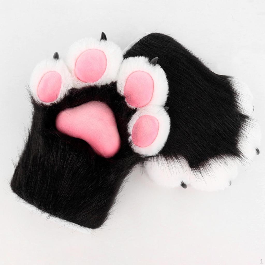 Cat Paws Gloves Cosplay Kitten Claw for Club Masquerade Role Play