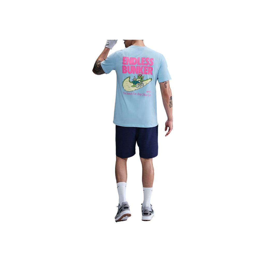 Nike Lightweight Comfortable Simple Versatile Short Sleeve T-Shirt Men tops Blue HJ3457-422