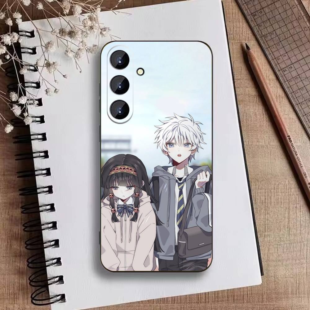 F-Killua Zoldyck H-Hunter X Hunter Phone Case For Samsung Galaxy A73,21,22,32,71,53,52,51,80,5G Soft Black Cover