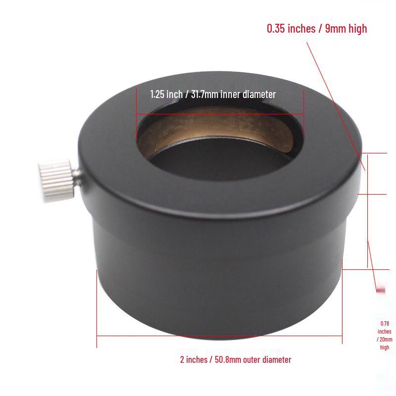 

Milin 2-inch to 1.25-inch Telescope Eyepiece Focuser Adapter