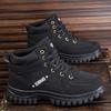 Men's snow boots winter velvet thickened warm men's cotton shoes high-top thick-soled Martin cotton boots casual tooling cotton boots