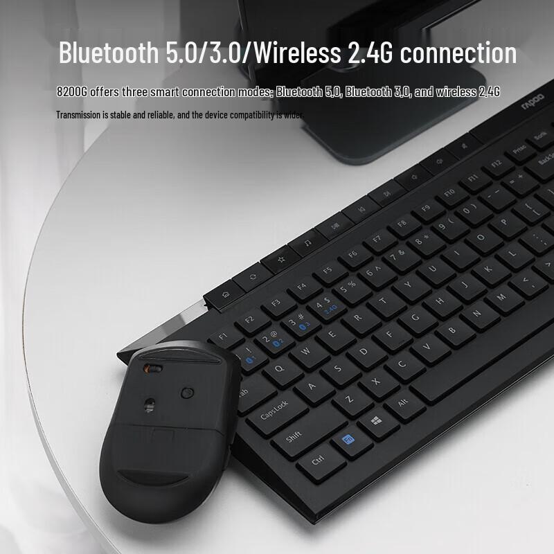 Rapoo 8200G Multi-Mode Wireless Keyboard Mouse Combo