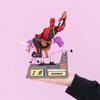 Calendrier perpétuel - marvel - deadpool - 3d - pvc - dimensions 17x21x9,5 cm