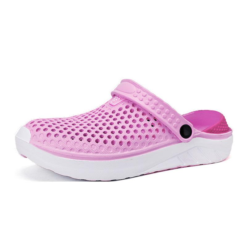 

Обувь Cave для мужчин и женщин, летние легкие тапочки Bird s Nest, классные тапочки, импортная торговая обувь для заброда, пара, отпуск, повседневная пляжная обувь 45 розовый