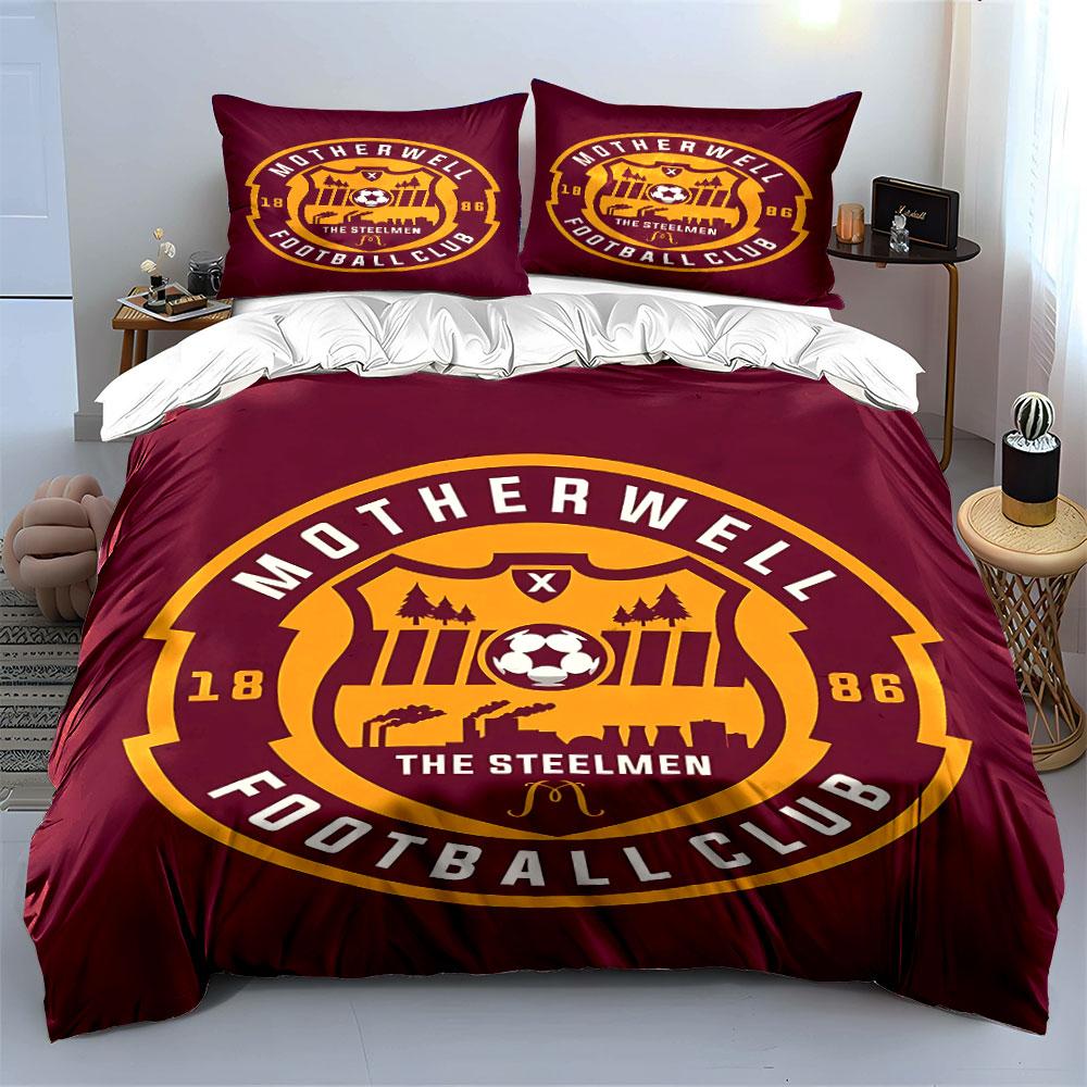 Fußballverein Logo Bettwäsche Set Bettwäsche Bettbezug Set Bettbezug Kissenbezüge (1 * Bettbezug 2 * Kissenbezüge, ohne Bettdecke)
