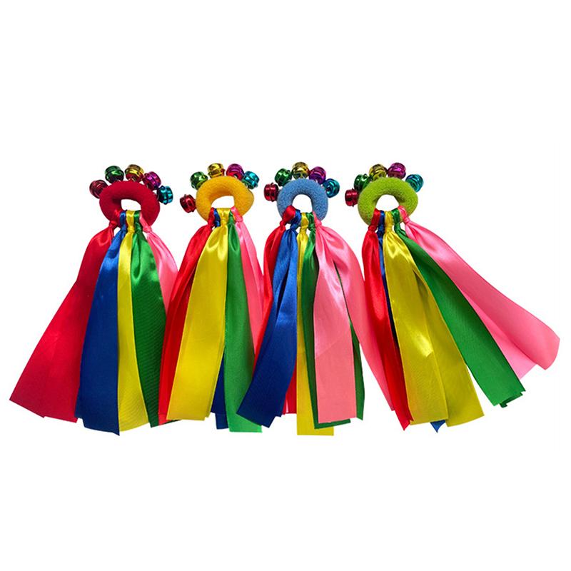 1 buc panglică pentru încheietura mâinii pentru sporturi de echipă pompon majorete meci mare pom club dans props brățară elastică cu frânghie elastică