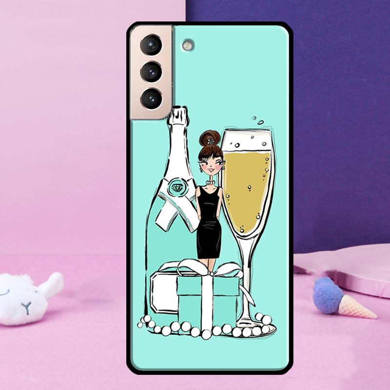 New York Girl Phone Case For Samsung Galaxy S25 Ultra S23 S20 S21 S22 S24 FE S9 S10 Plus S24 Ultra Cover