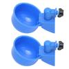 2Pcs Automatic Chicken Water Cup Anti Rust Simple Installation Use Blue Chicken Water Feeder for