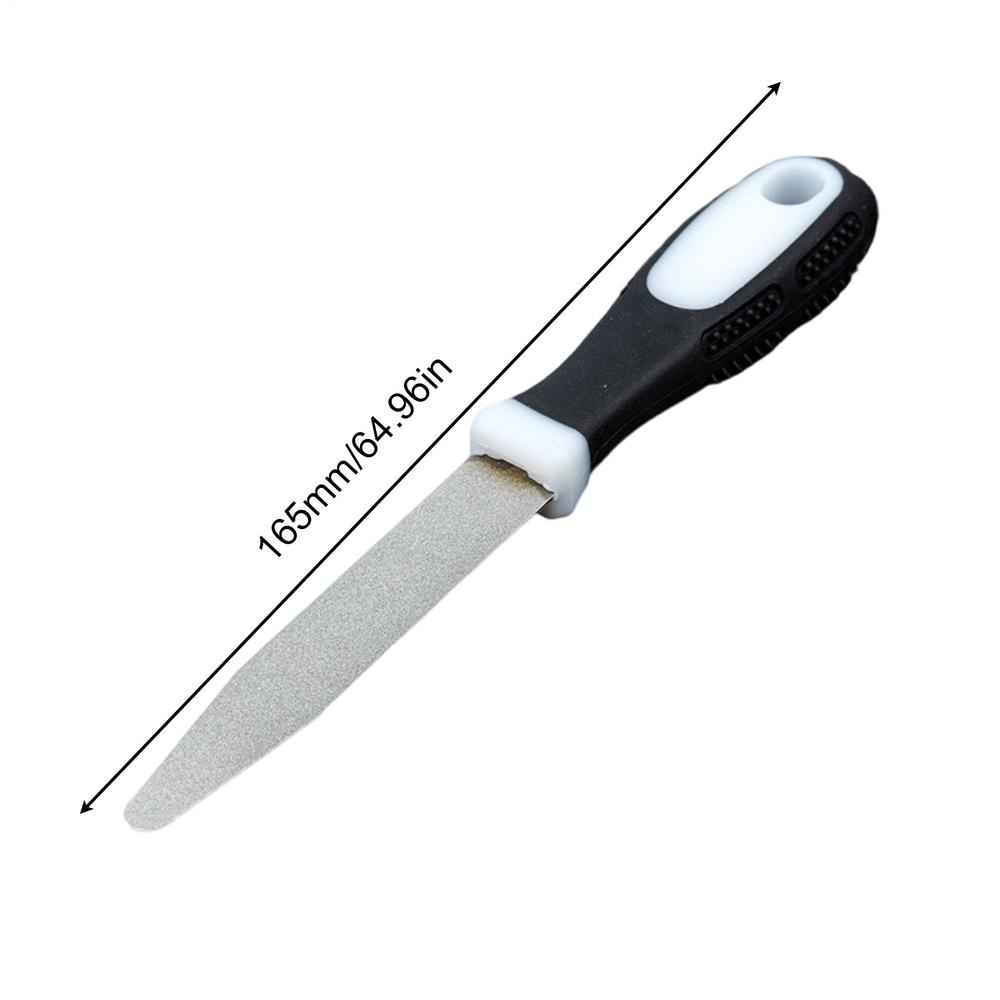 

Diamond sharpening stone Whetstone Stone double-sided flat and curved design easy to grip Knife Sharpener Kitchen Tool 45 steel forging