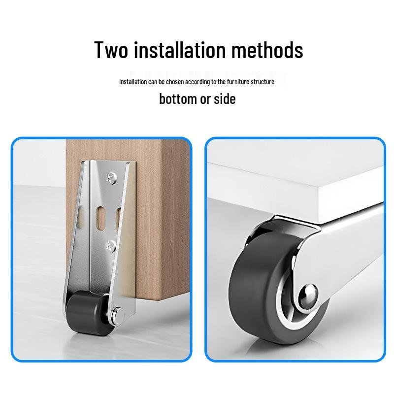 Silent Sliding Door Roller Track - Miniature Nylon Support for Vertical Furniture, Load-Bearing & Universal Use