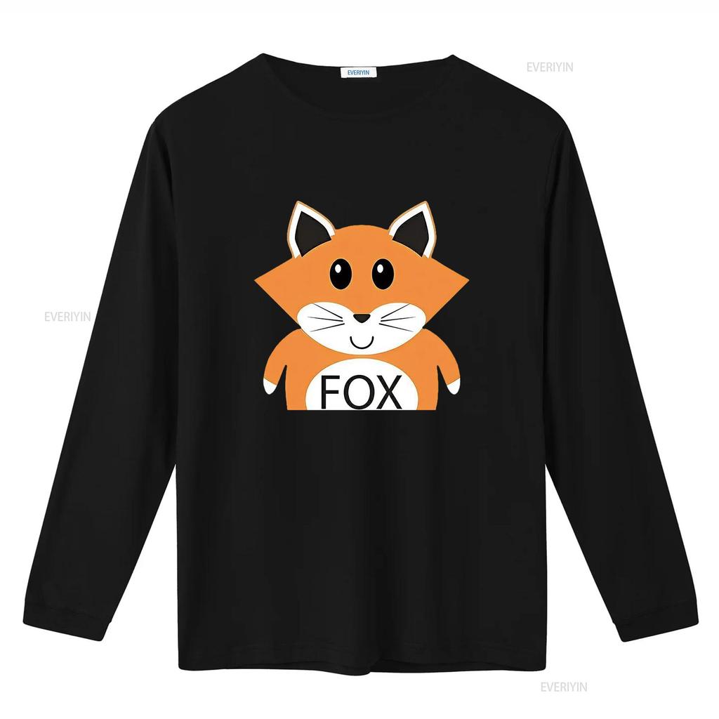 FOX American Retro  Womens T Shirt Black X Large vintage Washed Top For Everyday Wear fashion Comfortable Unisex Casual