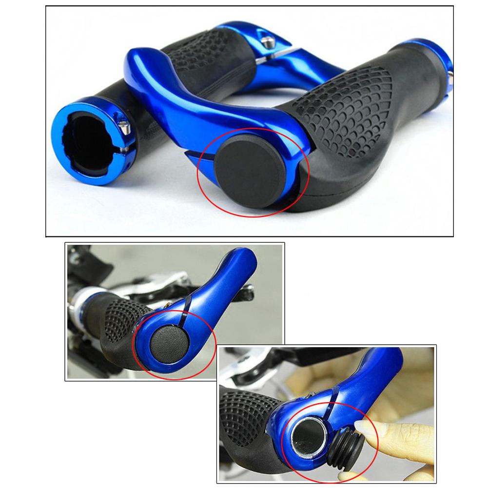 6 tapones para manillar de bicicleta MTB de carretera, tapones para extremos de manillar, tapas de manillar de plástico PVC, topes para extremos de manillar