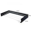Space Saving Wall Mounted Retractable Towel Rack for Bathroom, Hidden Folding Drying Shelf for Kitchen and Balcony, Modern Metal Bath Accessory