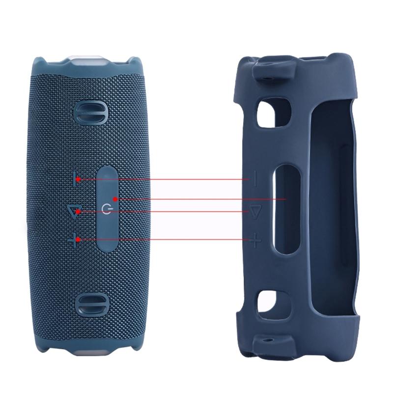 High Elasticity Silicone Sleeve for Charge 6 Wireless Speaker Case with AntiSlip Design Impacts Resistance Protectors