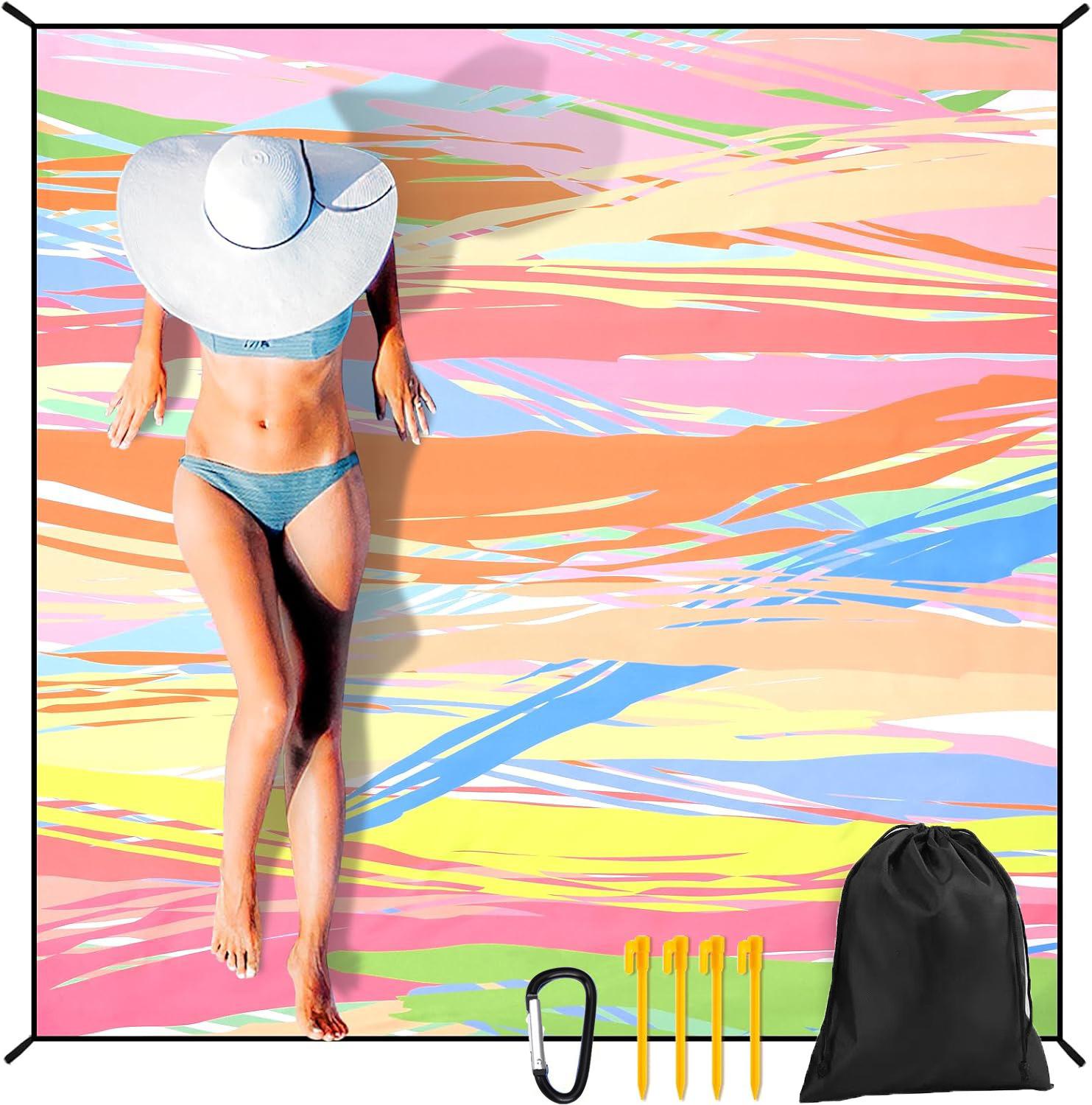 Spring Outing Camping Mat Portable Moisture-proof Beach Mat Anti Sand Quick Drying Lightweight Outdoor EMO Camping Mat Beach Mat