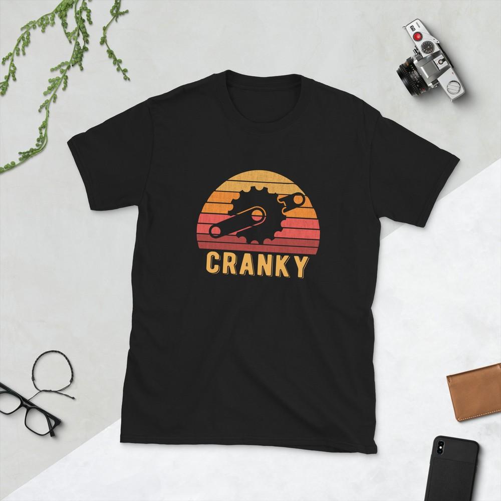 

Bicycle Cranky Retro design For Cycling Lovers, Short-Sleeve Unisex T-Shirt 4XL