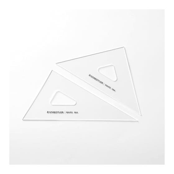 Staedtler Triangular Ruler Drafting Set Mars 15cm 964 15