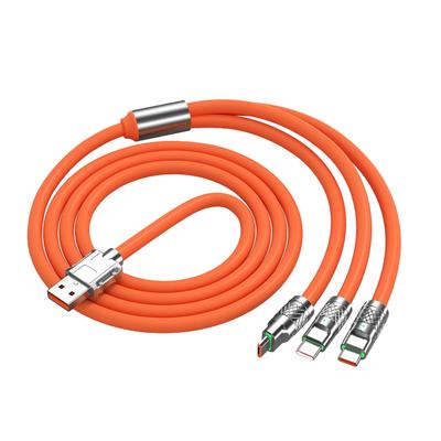 Cavo di Ricarica 3 in 1 da 3,94 piedi 120W per Interfaccia IOS per Android Tipo C Universale Multi