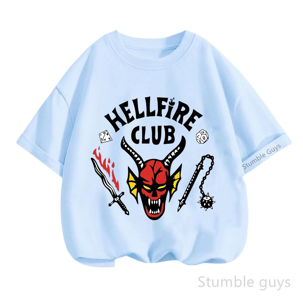 Summer Kids Daily Wear T-shirt Stranger Things Boys Clothes Girls Short Sleeve Anime Tshirt Tops Stranger Thıngs Tops
