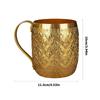 Artistic Thai Style Metal Cup With Excellent Chilling Properties Outdoor Drinking Vessel For Refreshing Summer Drink