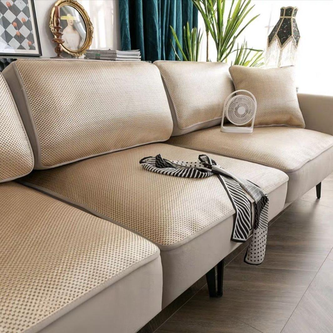 

Лето Лето Ледяной Шелк Кожаный Чехол Для Дивана Все Включено Подушка Для Дивана Ротанг Бамбук 60x60