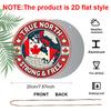 2D Flat, 1pc Round Aluminum "True North Strong & Free" Canada Sign, Vintage Decorative Plaque with Canadian Patriotic Theme, Suitable for Decorating