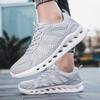 Mesh Breathable Men Grey Sneakers Big Size 46 Fashion Casual Sneaker Man Lightweight City Outdoor Walking Shoes Men Sports Shoes