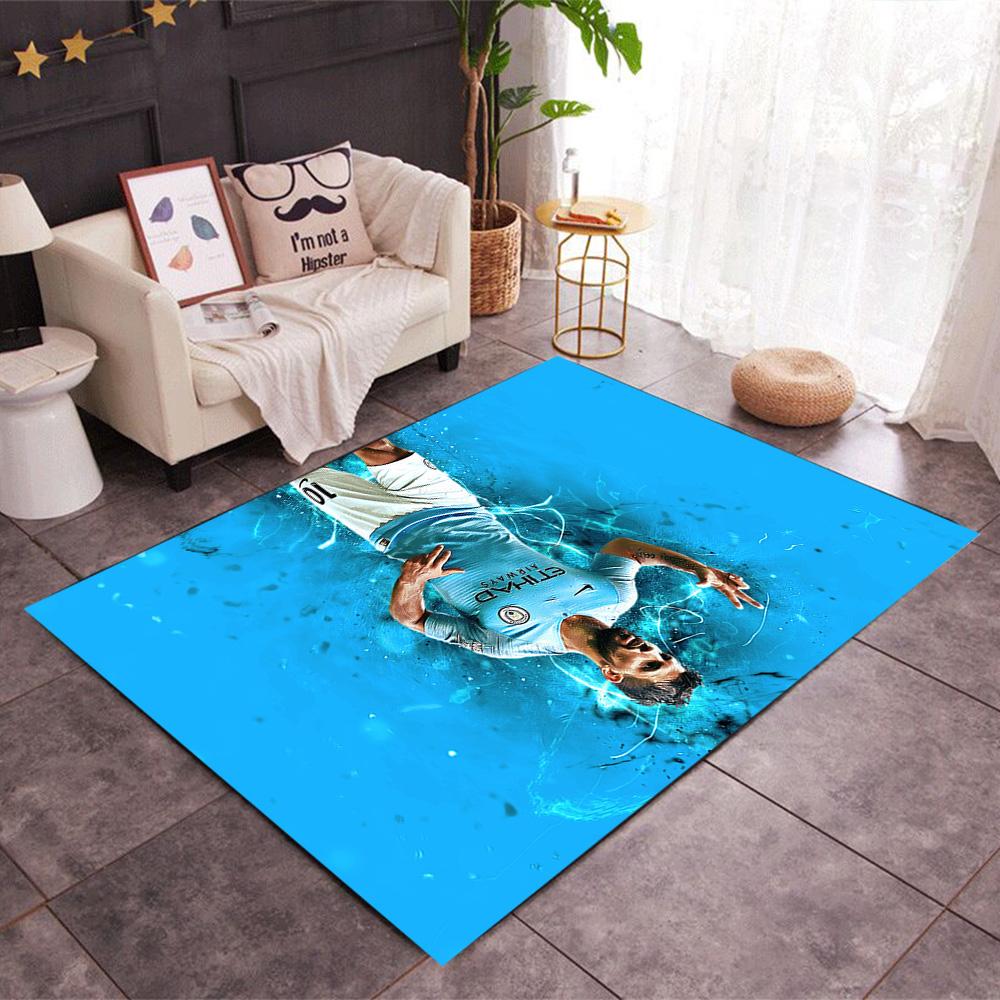 Dynamic Soccer Action Floor Mat Perfect for Bedrooms Kitchen Dining Room Dormitory Anti-slip Rug Office home decor Perfect Gift for Friends & Family